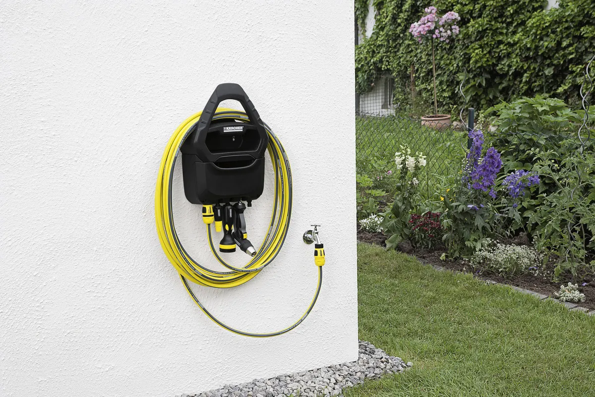 Крепление настенное для хранения шланга с ящиком Karcher 4